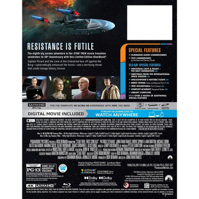 Звездный путь: Первый контакт (1996) (англ. язык) (4K UHD + Blu-ray) Steelbook [30th Anniversary]