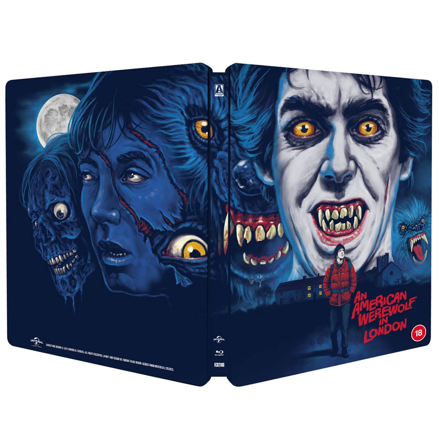 Американский оборотень в Лондоне (1981) (англ. язык) (Blu-ray) Steelbook Rigid Slipcase