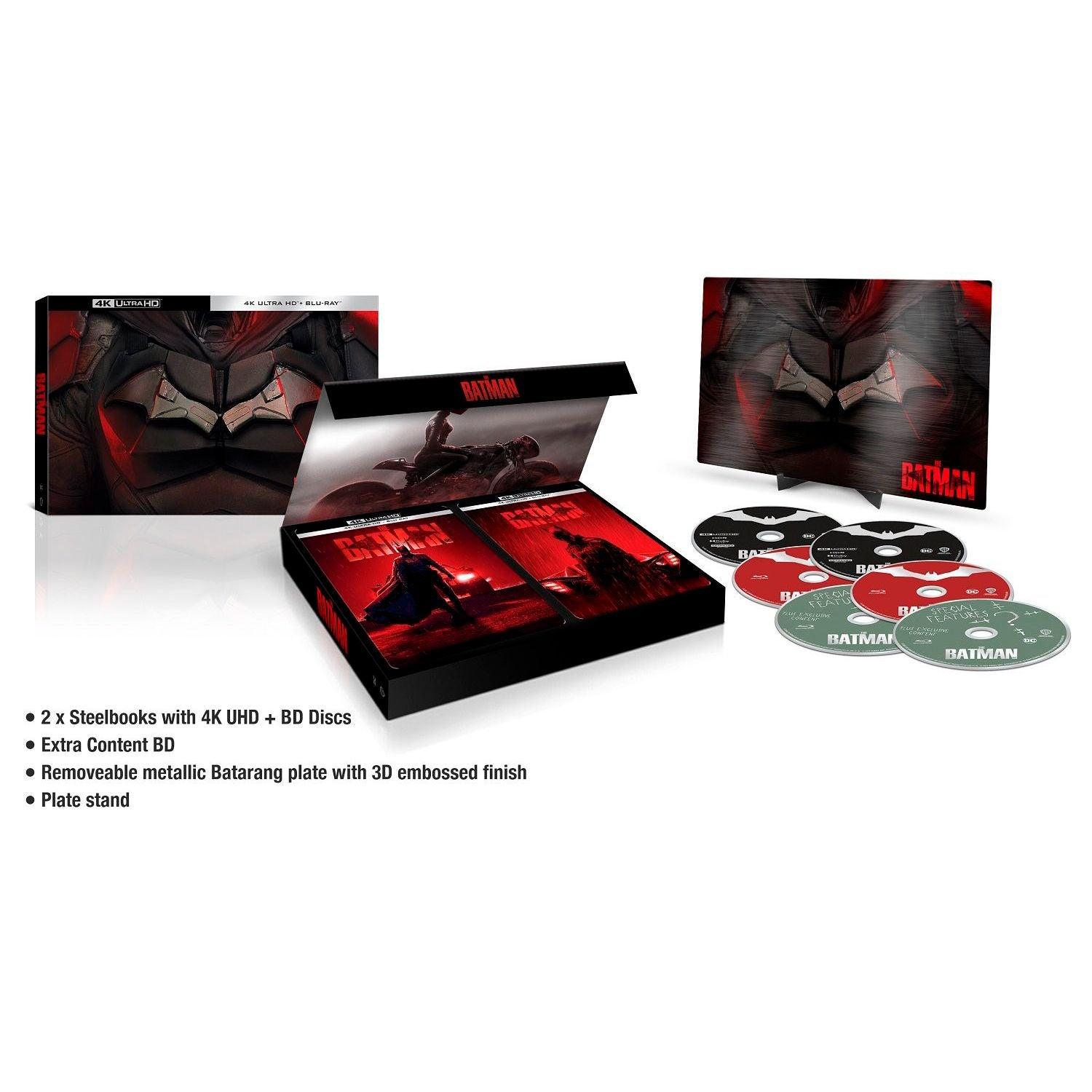 Бэтмен (2022) (англ. яз.) (2 4K UHD + 4 Blu-ray) 2 Steelbook Gift Set