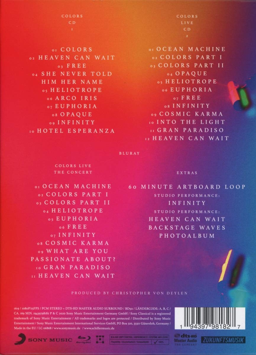 Christopher von Deylen (SCHILLER): COLORS [Limited Super Deluxe Edition] (2 CD + Blu-ray)