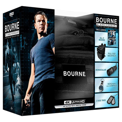 Джейсон Борн. Полная коллекция (англ. яз.) (4K UHD Blu-ray) 20th Anniversary Limited Edition Gift Set