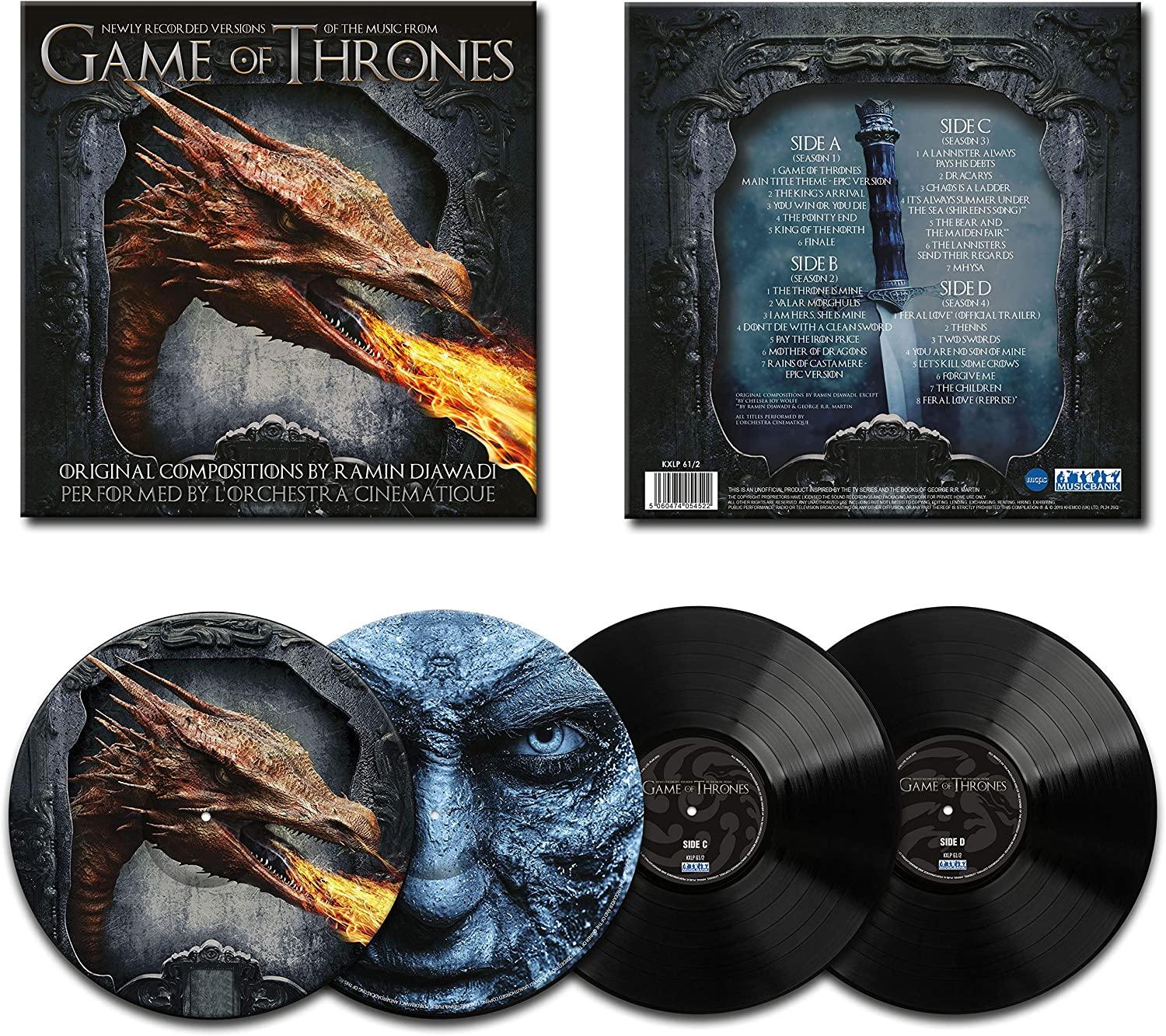 Game Of Thrones (Soundtrack) Newly Performed By L'Orchestra Cinematique Vol. 1 (Picture disk Vinyl 2 LP)