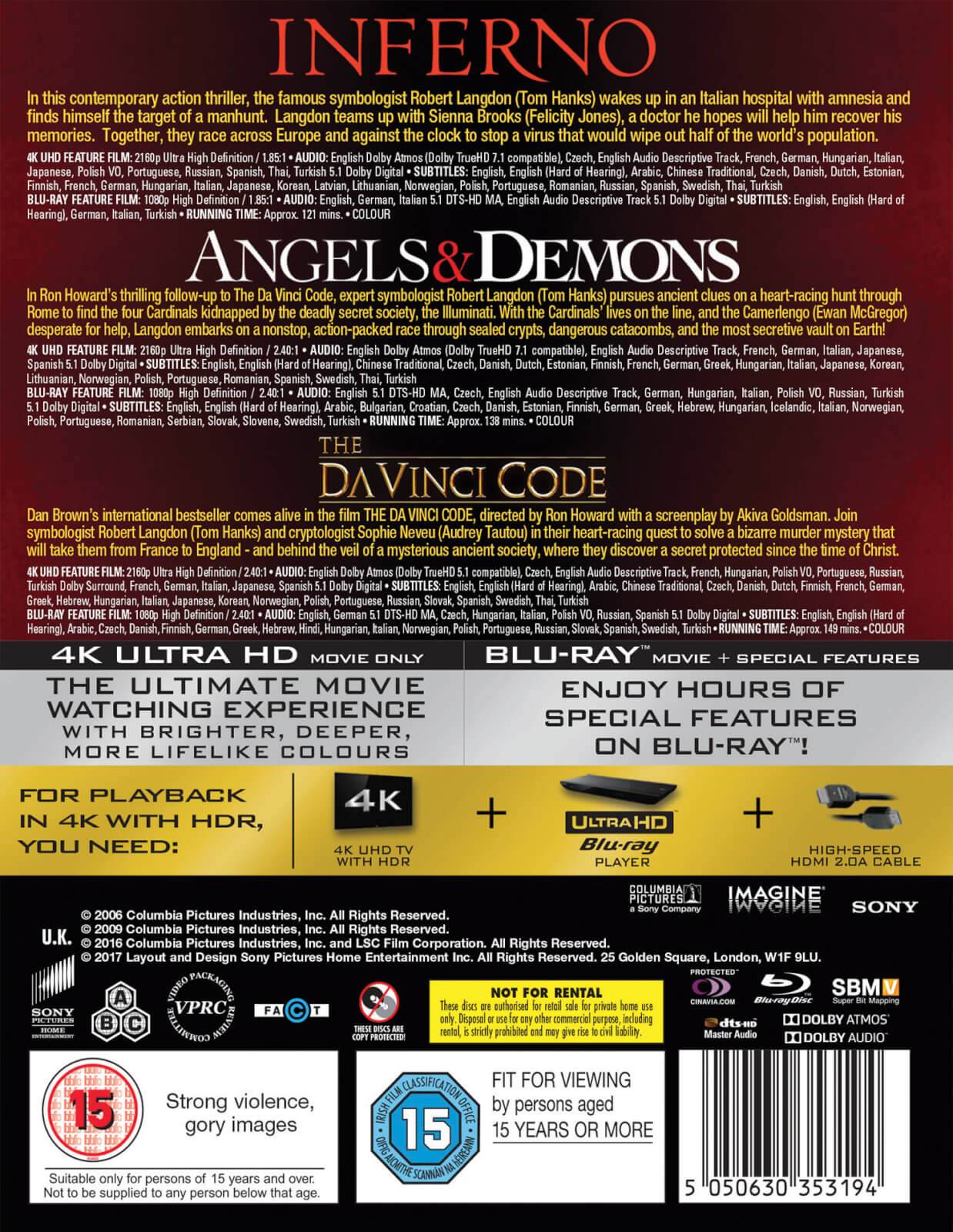 The Robert Langdon Movie Collection [The Da Vinci Code Angels
