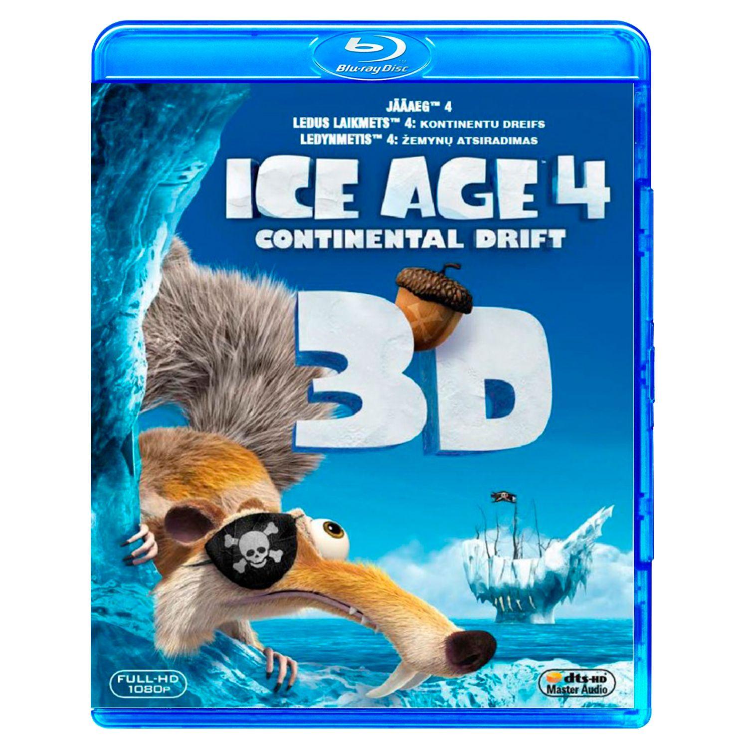 Ледниковый период 4: Континентальный дрейф 3D (Blu-ray)