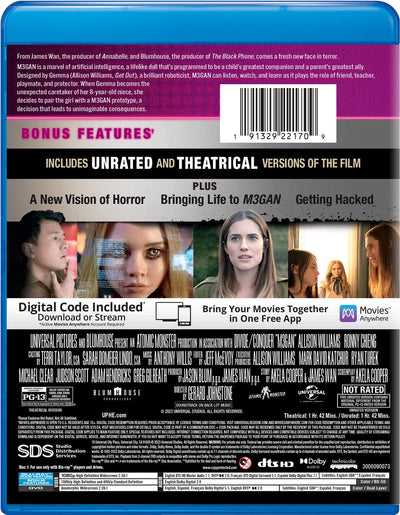 М3ГАН (2022) (англ. язык) (Blu-ray + DVD)