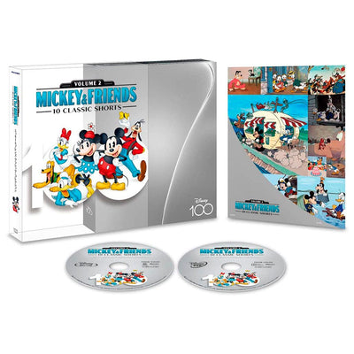 Mickey & Friends: 10 Classic Shorts. Volume 2 (англ. язык) (Blu-ray + DVD) Digipack [Disney100]