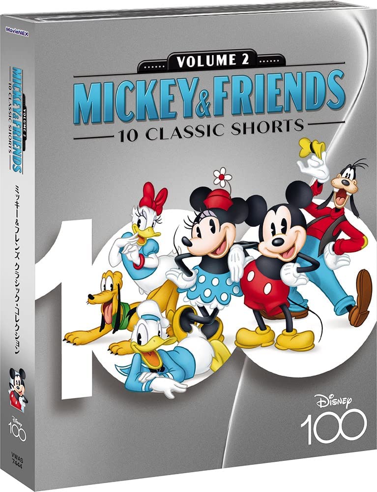 Mickey & Friends: 10 Classic Shorts. Volume 2 (англ. язык) (Blu-ray + DVD) Digipack [Disney100]