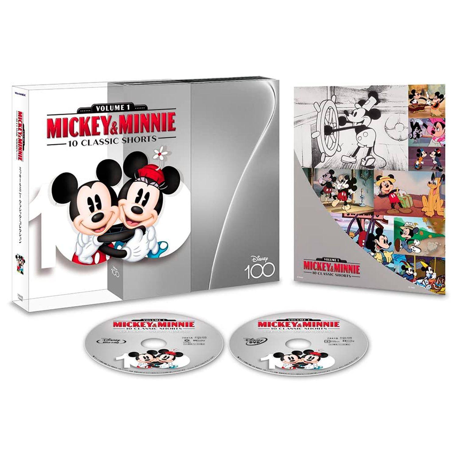 Mickey & Minnie: 10 Classic Shorts. Volume 1 (англ. язык) (Blu-ray + DVD) Digipack [Disney100]