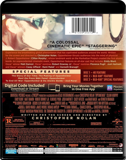 Оппенгеймер (2023) (англ. язык) (4K UHD + 2 Blu-ray)