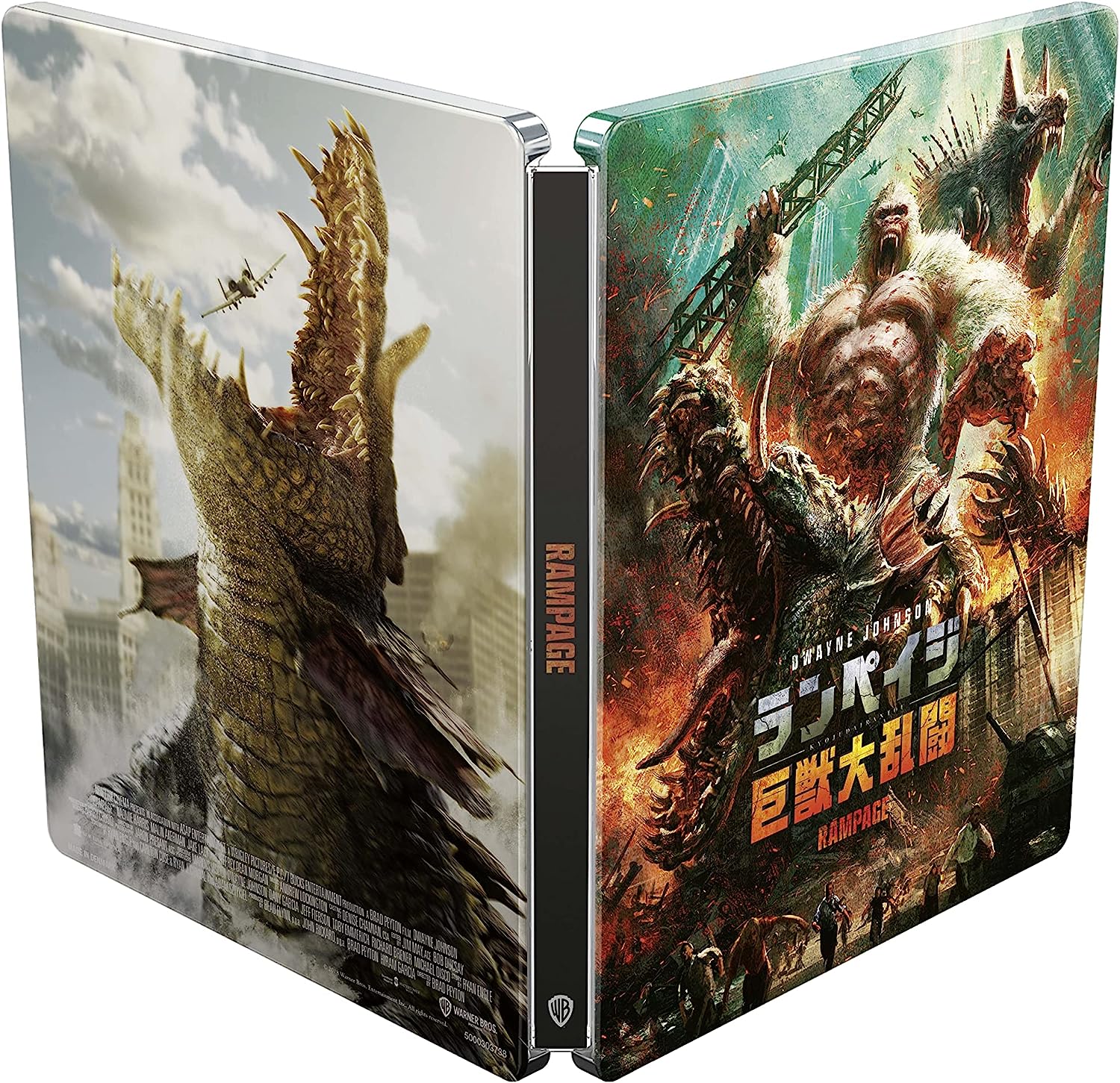 Рэмпейдж (4K UHD + Blu-ray) Japanese Artwork Steelbook