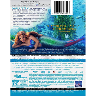 Русалочка (2023) (англ. язык) (4K UHD + Blu-ray) Walmart Exclusive