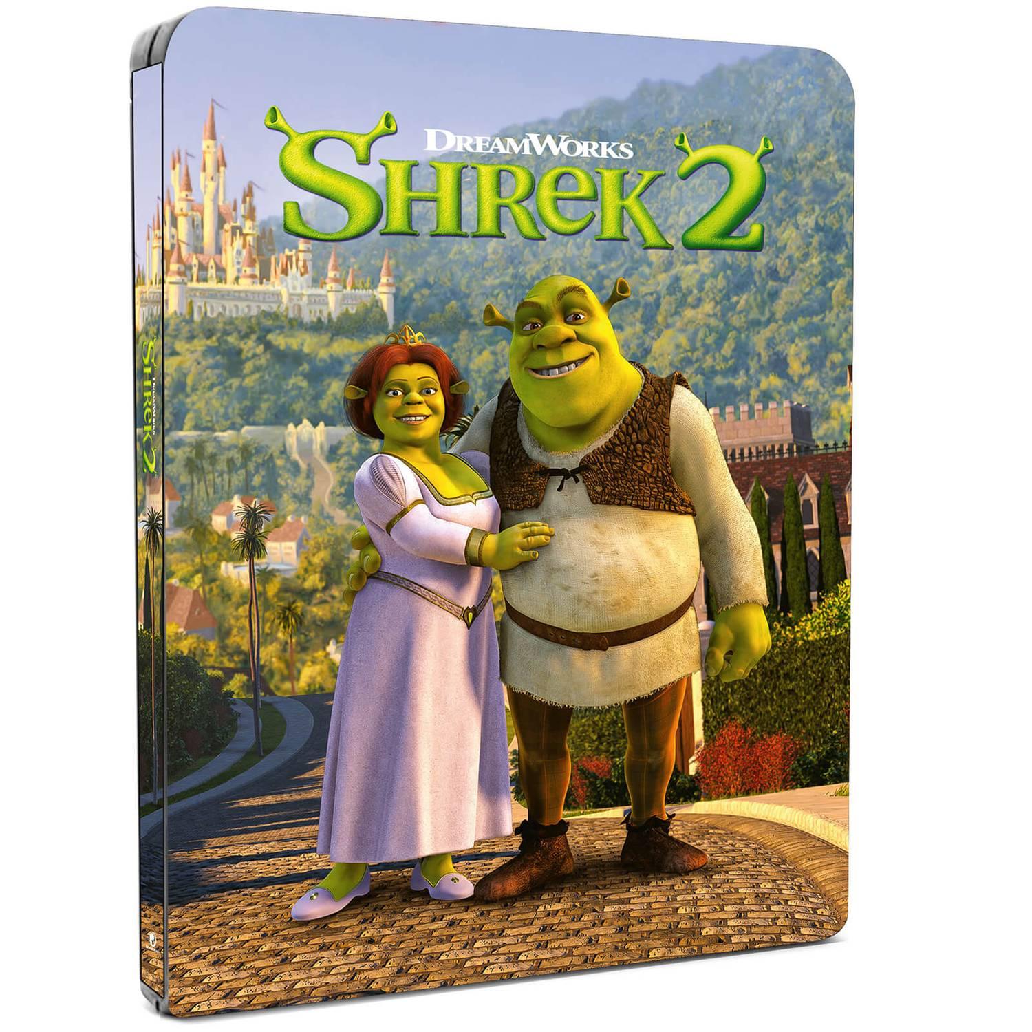 Шрэк 2 (англ. язык) (4K UHD + Blu-ray) Steelbook