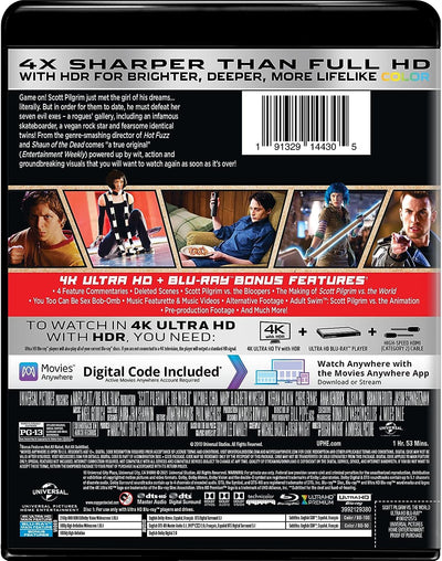 Scott Pilgrim vs the World 4K UHD Blu ray  Bluraymania 