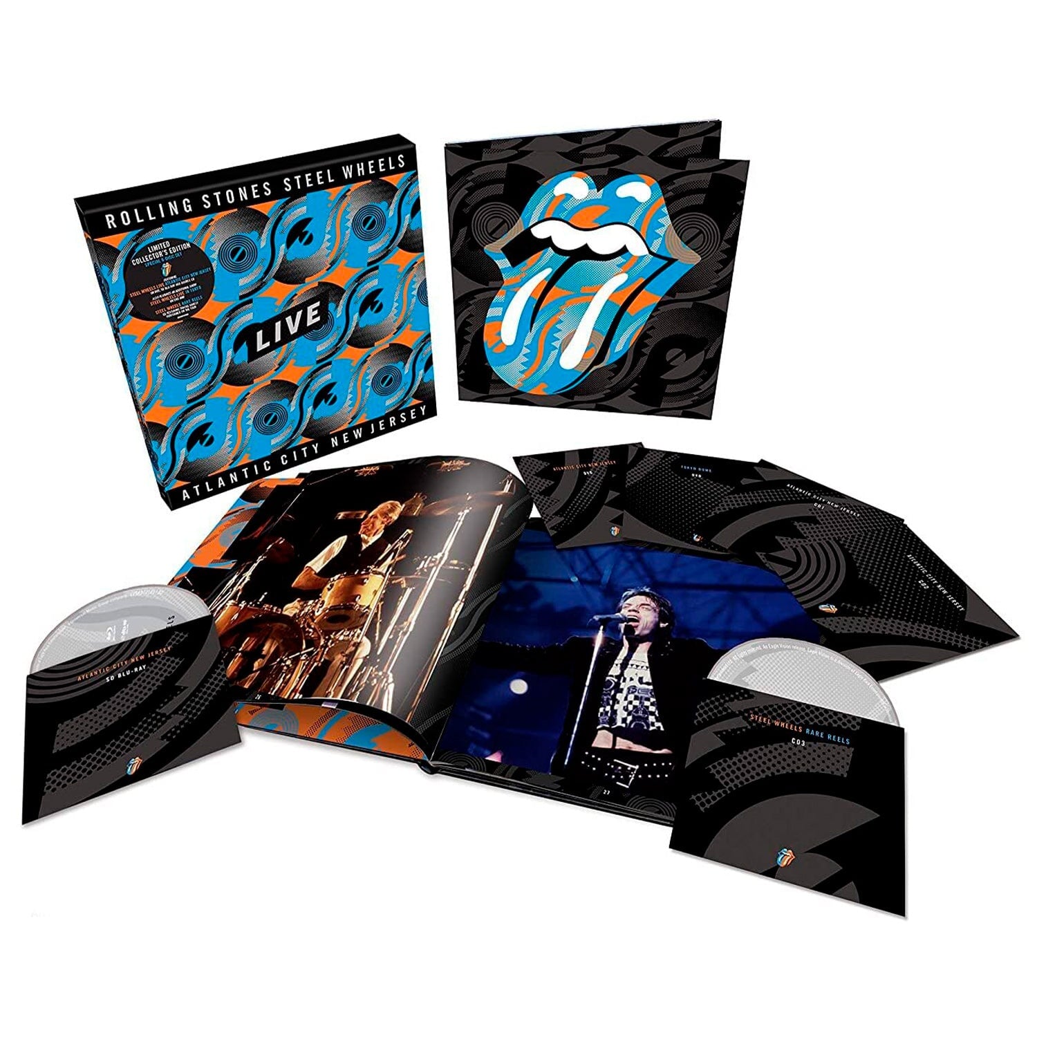 The Rolling Stones. Steel Wheels Live (Blu-ray + 2 DVD + 3 CD Deluxe Edition)