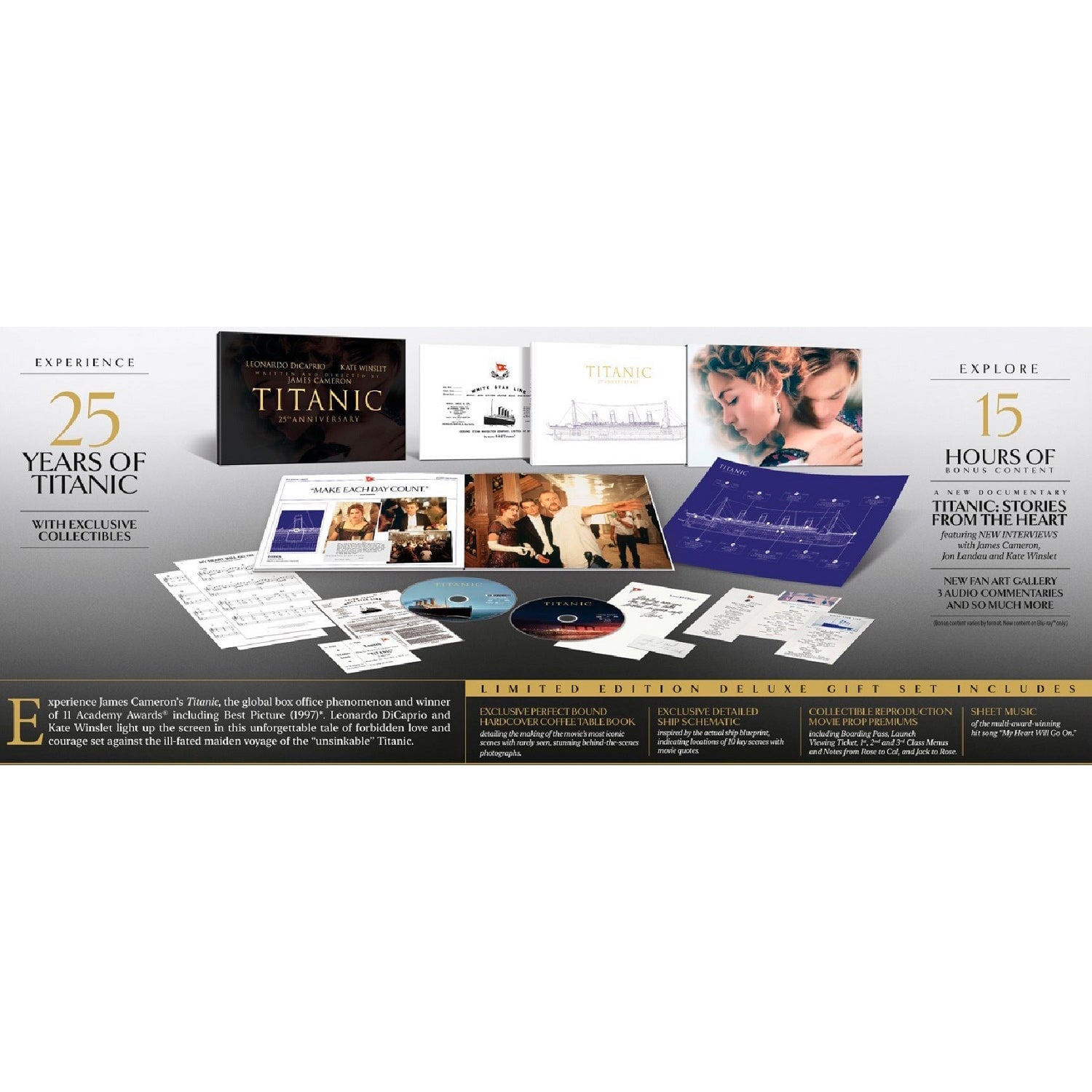 Титаник (англ. язык) (4K UHD + Bonus Blu-ray) [25th Anniversary] Limited Edition Deluxe Gift Set