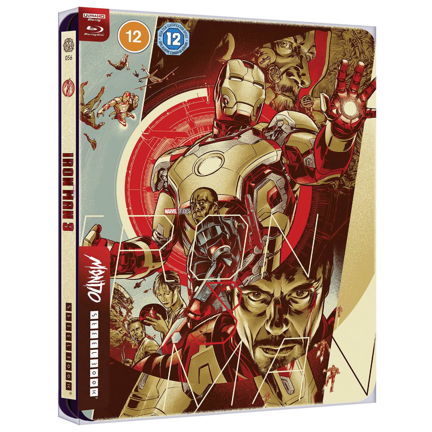 Железный человек 3 (англ. язык) (4K UHD + Blu-ray) Mondo #056 Steelbook