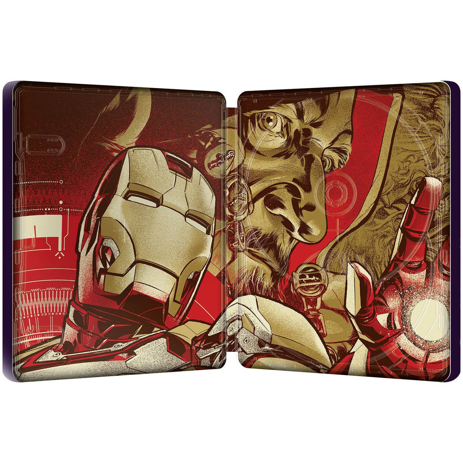 Железный человек 3 (англ. язык) (4K UHD + Blu-ray) Mondo #056 Steelbook