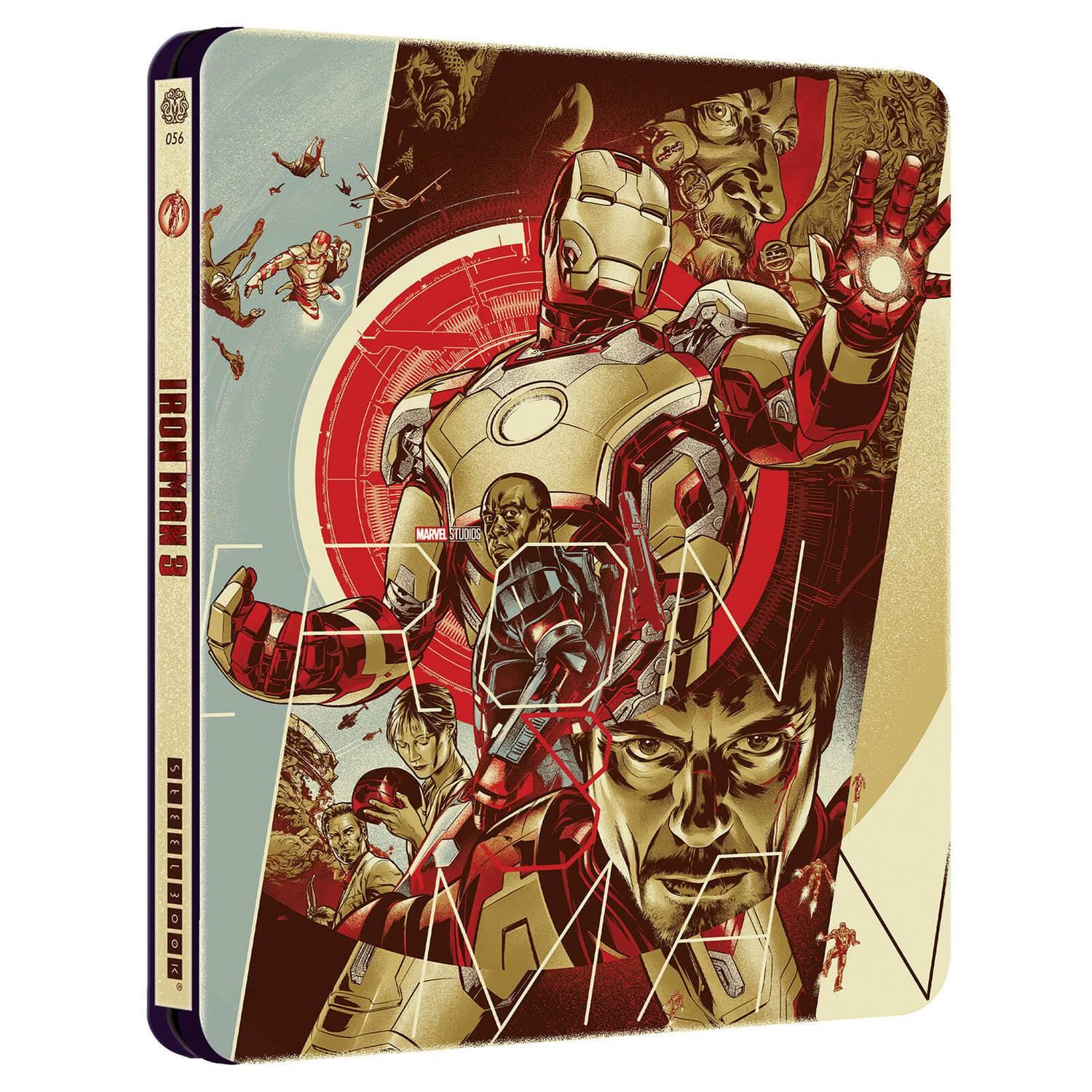 Железный человек 3 (англ. язык) (4K UHD + Blu-ray) Mondo #056 Steelbook